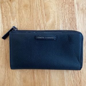 Armani Exchange Black Wallet Cardholder